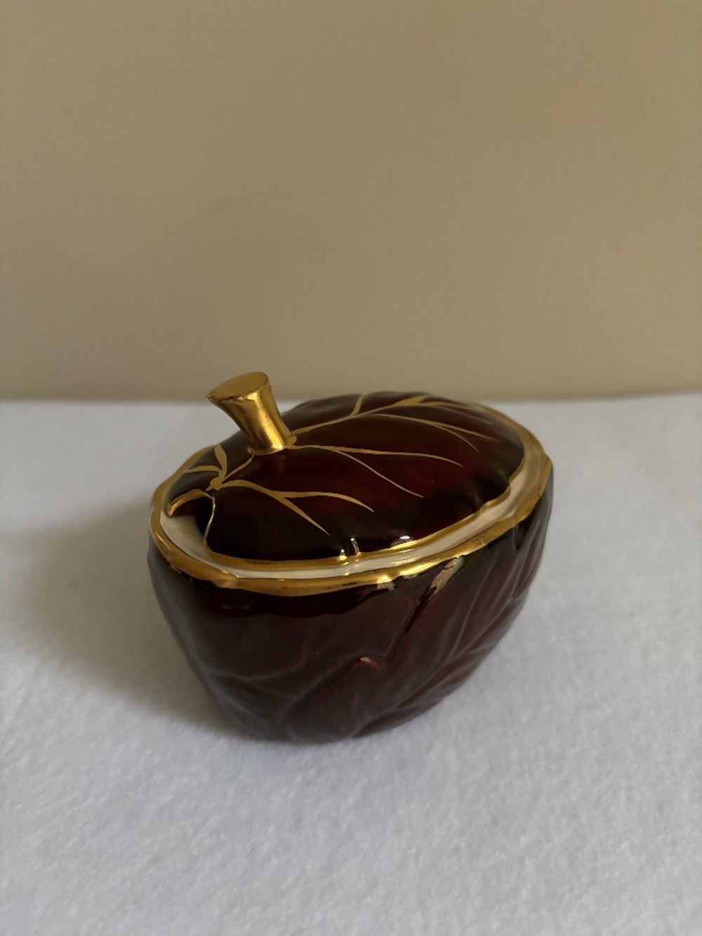 Carlton Ware Rouge Royale Jam Pot - Picture 2 of 6